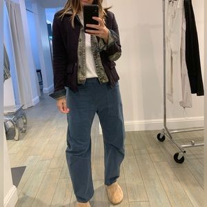 Baci denim/knit two in one jacket, Navy, NWOT.